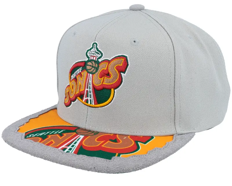Mitchell & Ness Seattle Supersonics Munch Time Hwc Grey Snapback online
