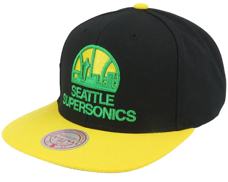 Mitchell & Ness Seattle Supersonics Side Core 2.0 Hwc Black/Gold Snapback online