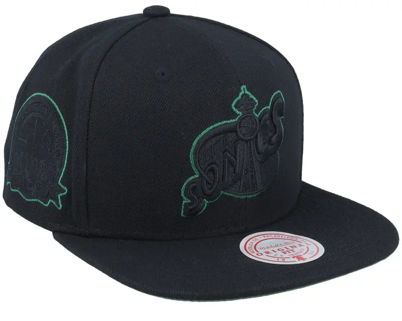 Mitchell & Ness Seattle Supersonics Tc Bottoms Black Snapback online