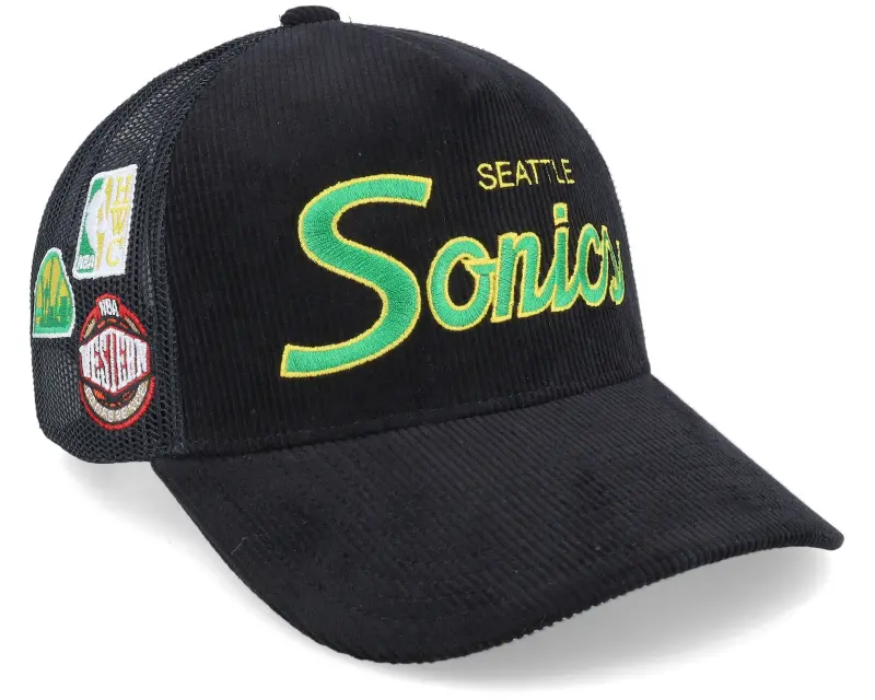 Mitchell & Ness Seattle Supersonics Times Up Black Trucker online
