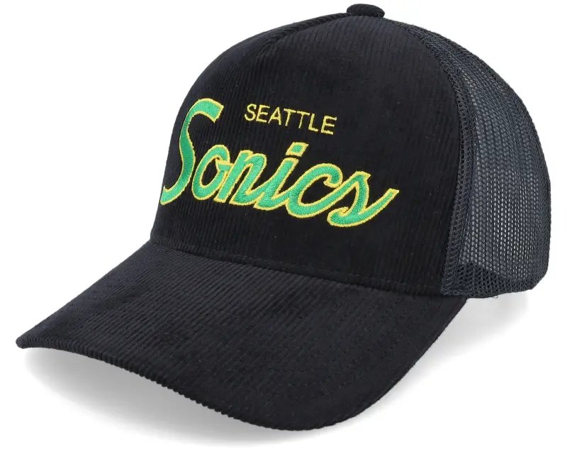 Mitchell & Ness Seattle Supersonics Times Up Black Trucker online