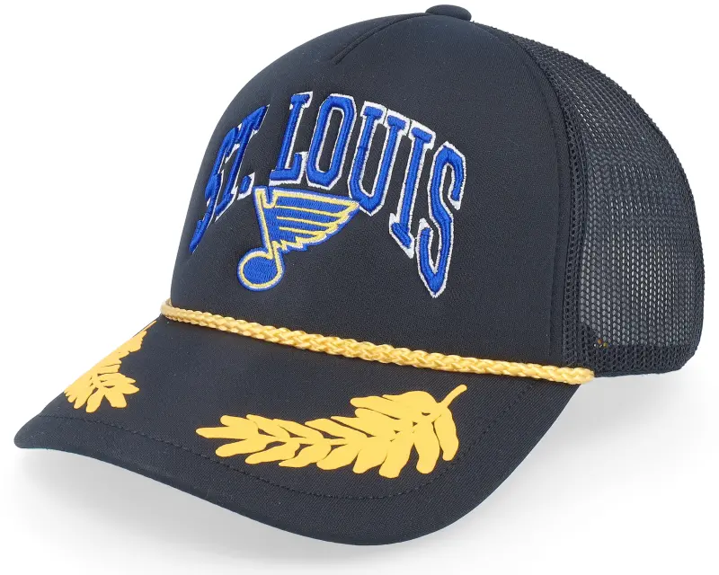 Mitchell & Ness St. Louis Blues Gold Leaf Black Trucker online
