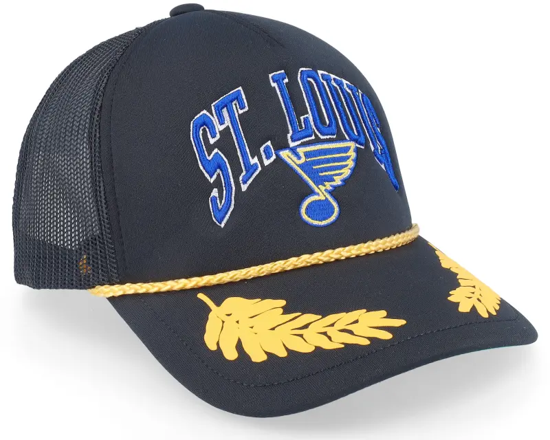 Mitchell & Ness St. Louis Blues Gold Leaf Black Trucker online