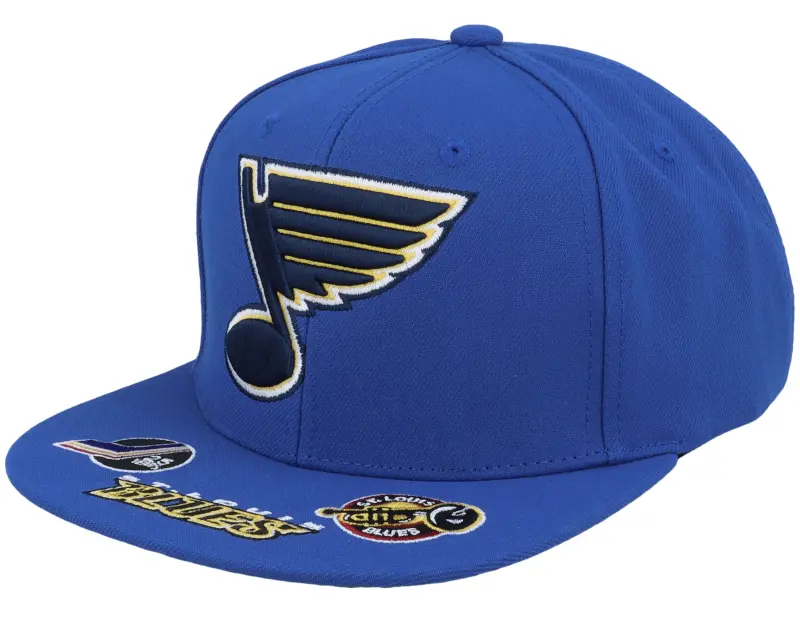Mitchell & Ness St. Louis Blues Vintage Hat Trick Blue Snapback online