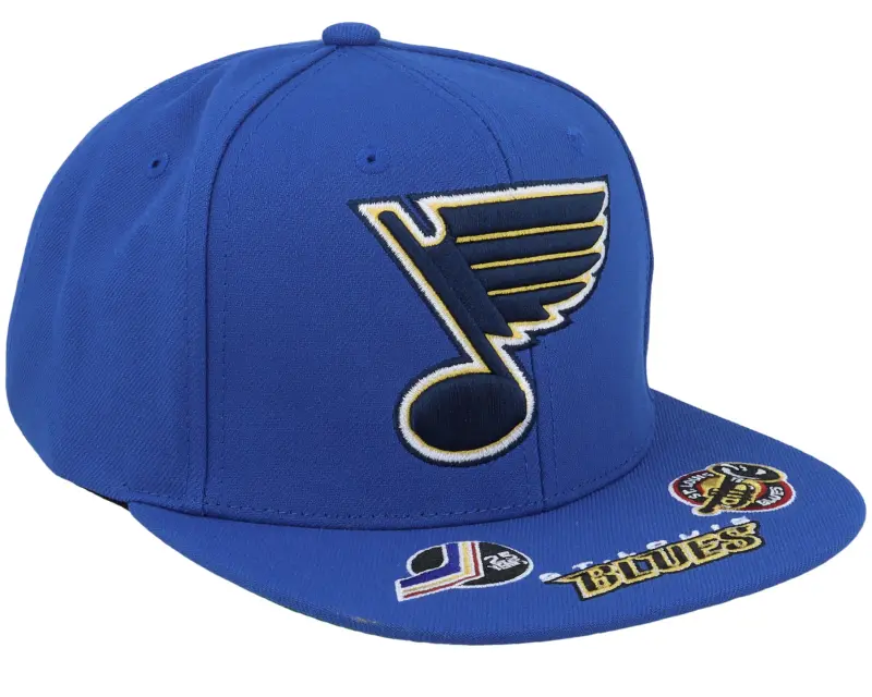 Mitchell & Ness St. Louis Blues Vintage Hat Trick Blue Snapback online