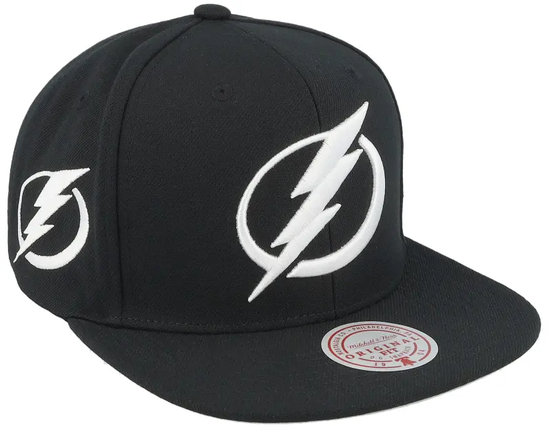 Mitchell & Ness Tampa Bay Lightning Evergreen Black White Cap Black Snapback online