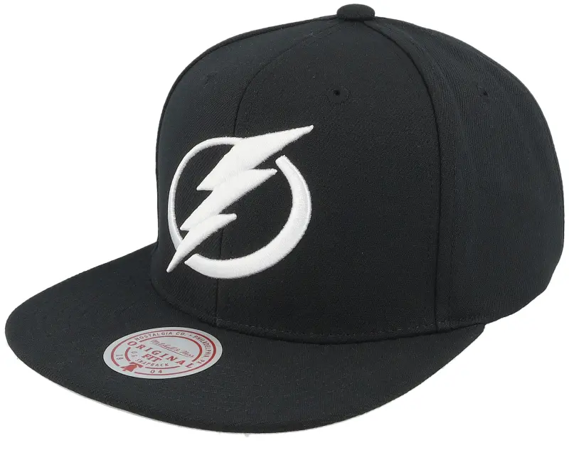 Mitchell & Ness Tampa Bay Lightning Evergreen Black White Cap Black Snapback online