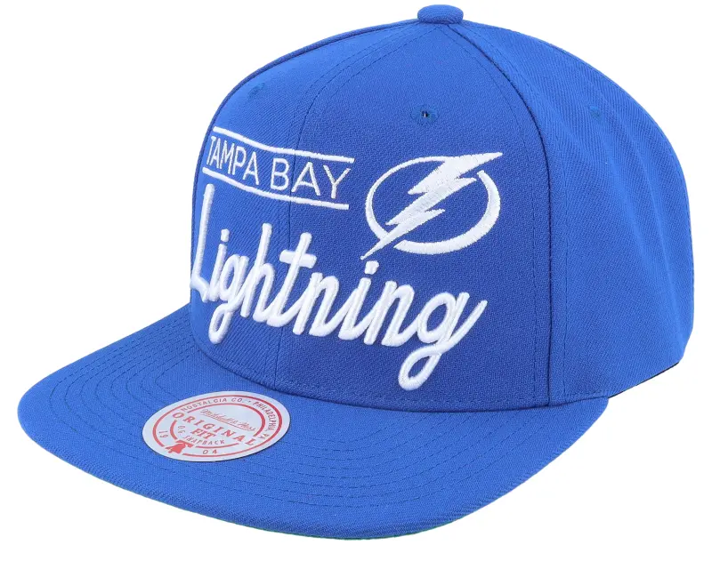 Mitchell & Ness Tampa Bay Lightning Retro Lock Up Blue Snapback online
