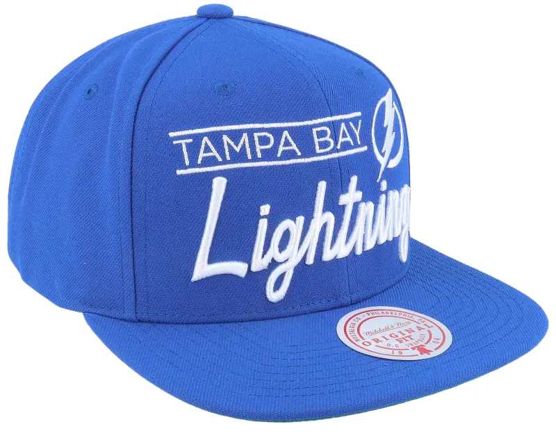 Mitchell & Ness Tampa Bay Lightning Retro Lock Up Blue Snapback online