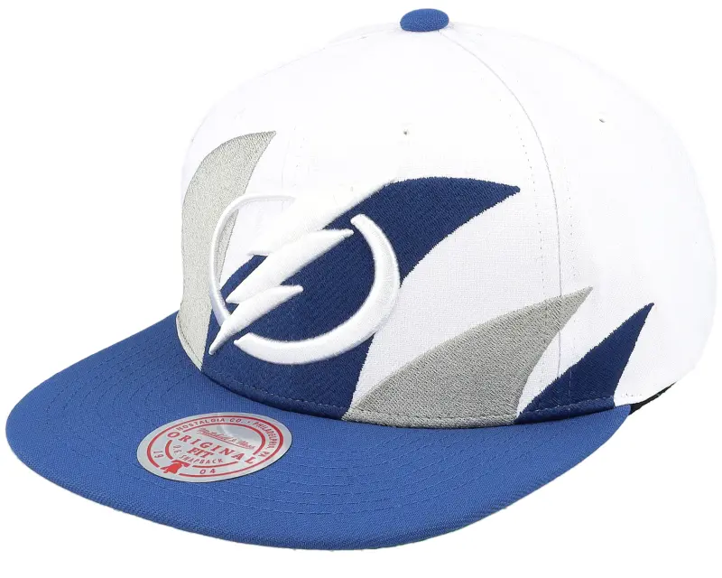 Mitchell & Ness Tampa Bay Lightning Vintage Sharktooth White/Blue Snapback online