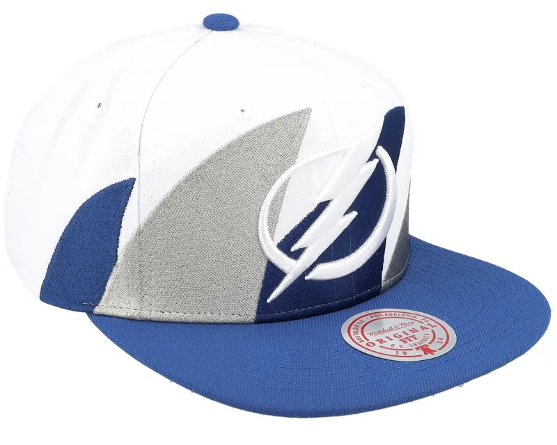 Mitchell & Ness Tampa Bay Lightning Vintage Sharktooth White/Blue Snapback online