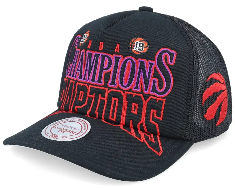 Mitchell & Ness Toronto Raptors Big Champ Black A-Frame Trucker online