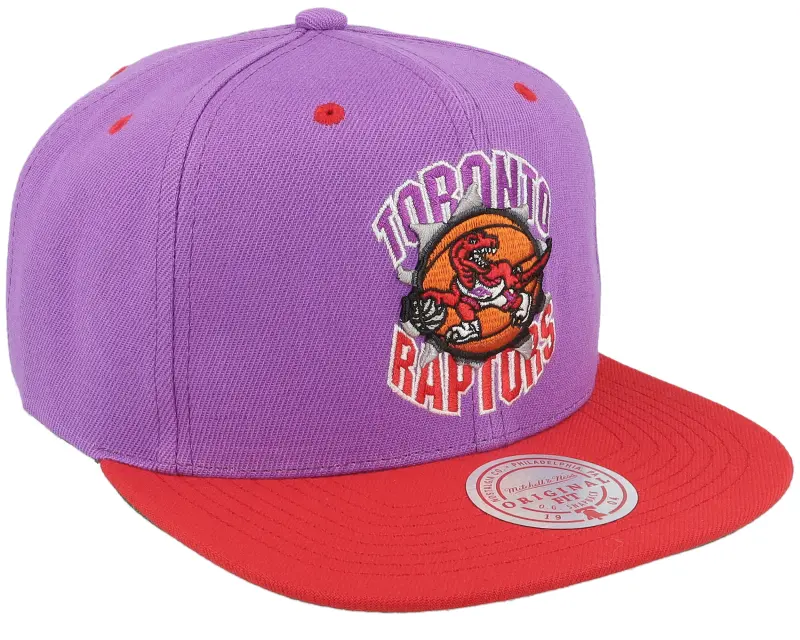 Mitchell & Ness Toronto Raptors Breakthrough Purple/Red Snapback online