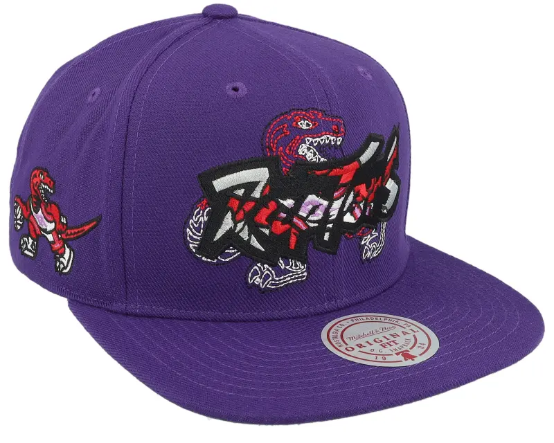 Mitchell & Ness Toronto Raptors Double Up Purple Snapback online