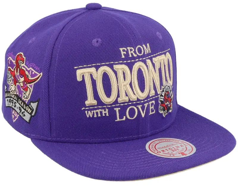 Mitchell & Ness Toronto Raptors With Love Hwc Purple Snapback online