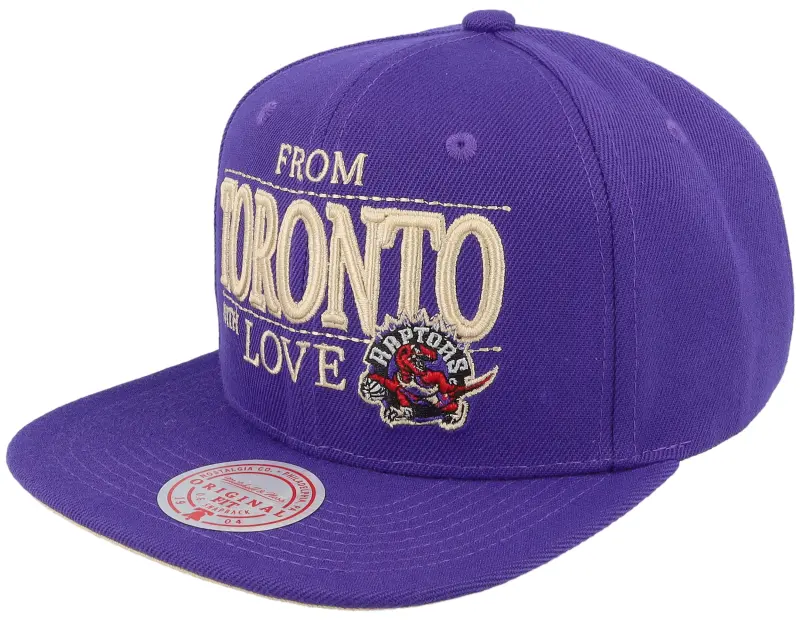 Mitchell & Ness Toronto Raptors With Love Hwc Purple Snapback online