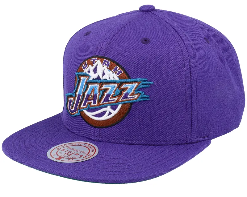 Mitchell & Ness Utah Jazz Team Ground 2.0 Hwc Purple Snapback online