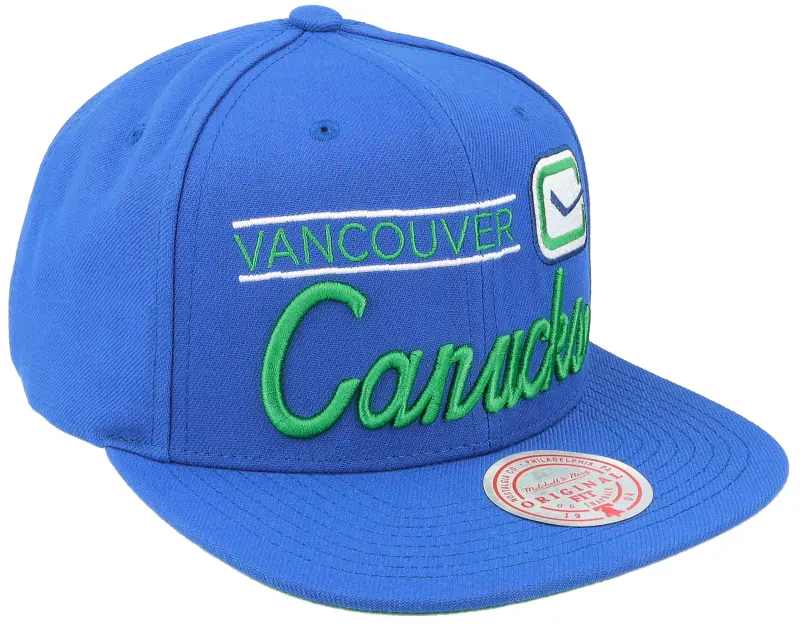 Mitchell & Ness Vancouver Canucks Retro Lock Up Blue Snapback online