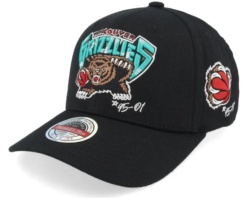 Mitchell & Ness Vancouver Grizzlies Classic Red Hwc Timeline Black Adjustable online