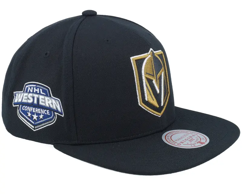 Mitchell & Ness Vegas Golden Knights Conference Patch Black Snapback online