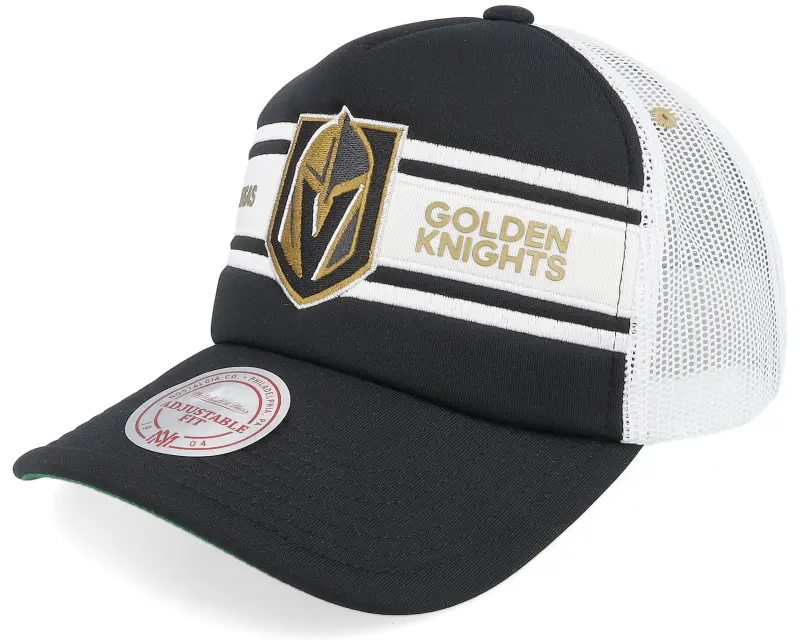 Mitchell & Ness Vegas Golden Knights Sideline Black/White A-frame Trucker online