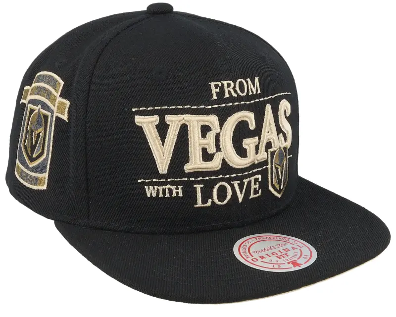 Mitchell & Ness Vegas Golden Knights With Love Black Snapback online