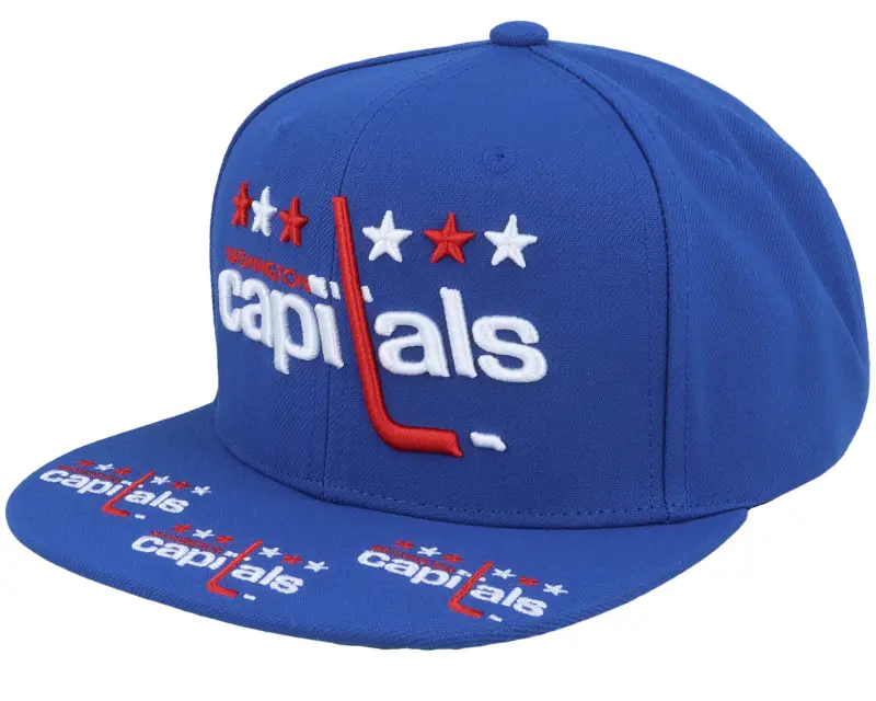 Mitchell & Ness Washington Capitals Vintage Hat Trick Blue Snapback online