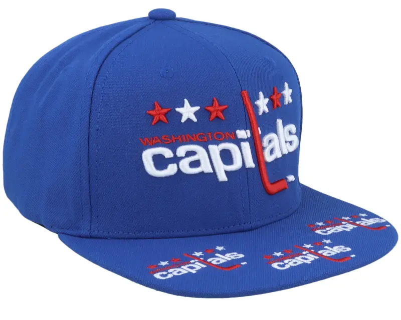 Mitchell & Ness Washington Capitals Vintage Hat Trick Blue Snapback online