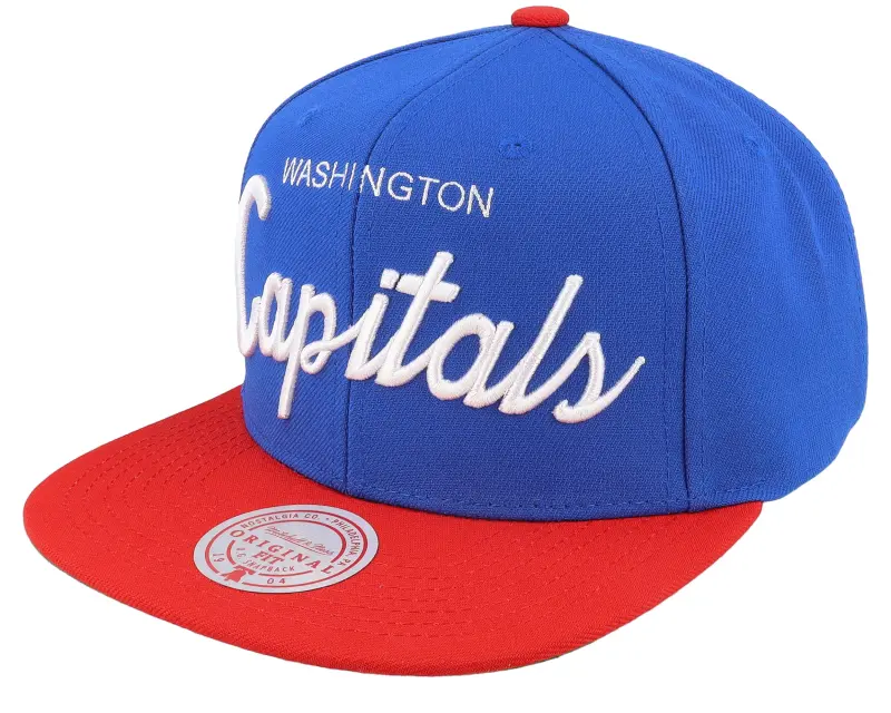 Mitchell & Ness Washington Capitals Vintage Script Blue/Red Snapback online