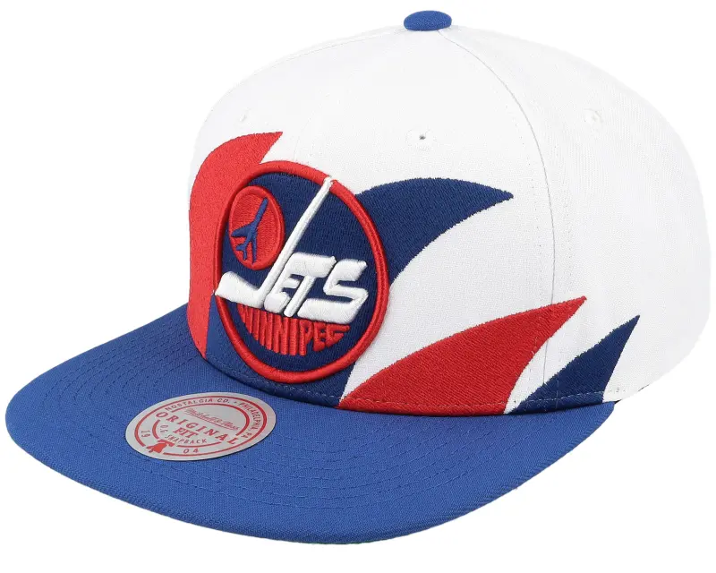 Mitchell & Ness Winnipeg Jets Vintage Sharktooth White/Blue Snapback online