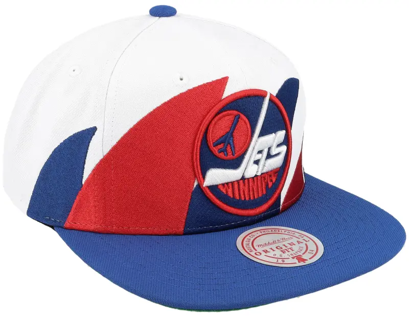 Mitchell & Ness Winnipeg Jets Vintage Sharktooth White/Blue Snapback online