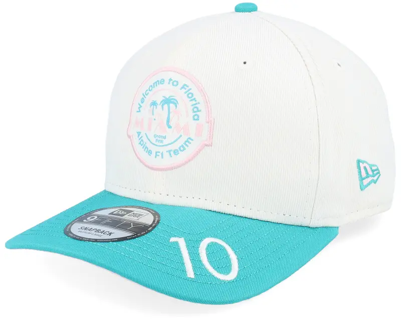 New Era Alpine F1 24 Gasly Miami 9FIFTY Micro Cord Off-white/Teal Adjustable online