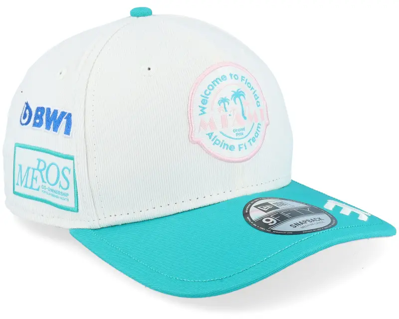 New Era Alpine F1 24 Ocon Miami 9FIFTY Micro Cord Off-white/Teal Adjustable online