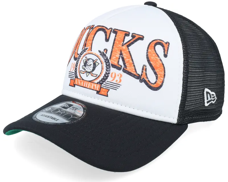 New Era Anaheim Ducks 9FORTY White/Black A-frame Trucker online