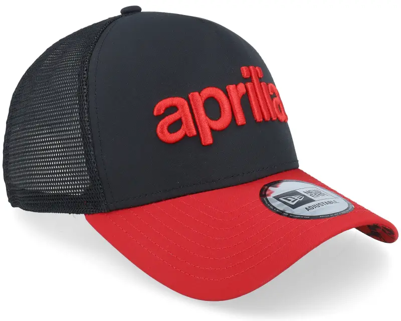 New Era Aprilia Crackle Print Black/Scarlet A-frame Trucker online