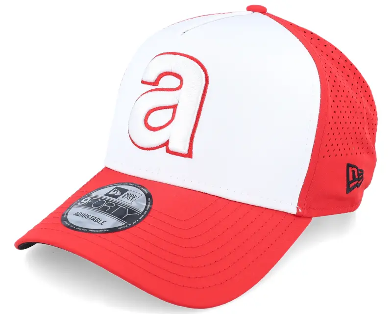 New Era Aprilia Embroidery Perf 9FORTY White/Red A-Frame Adjustable online