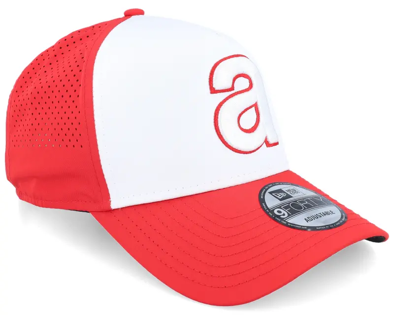 New Era Aprilia Embroidery Perf 9FORTY White/Red A-Frame Adjustable online