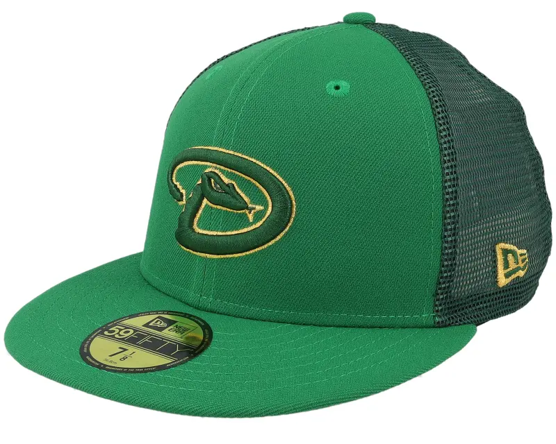New Era Arizona Diamondbacks 59FIFTY MLB St Patricks Day 23 Green Mesh Fitted online