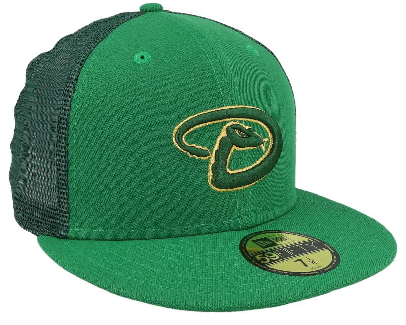 New Era Arizona Diamondbacks 59FIFTY MLB St Patricks Day 23 Green Mesh Fitted online