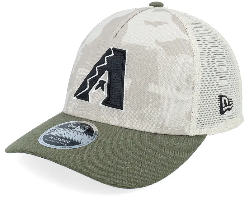 New Era Arizona Diamondbacks MLB Armed Forces Day 9FORTY Mc Stone/Olive A-frame Trucker online