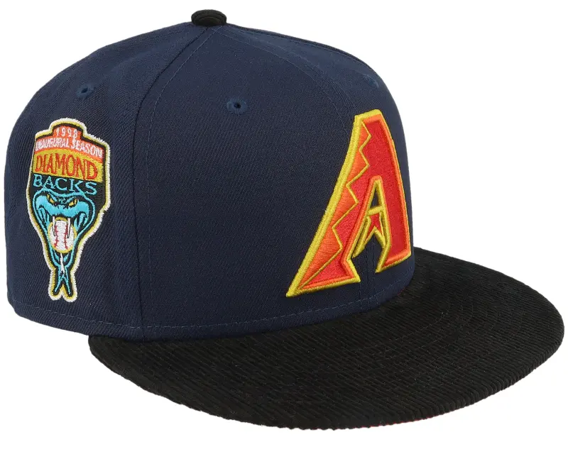New Era Arizona Diamondbacks Obsidian Spark 59FIFTY Navy/Black Cord Fitted online