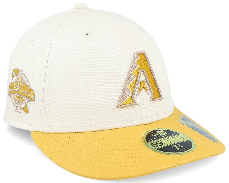New Era Arizona Diamondbacks Seasonal World Series 59FIFTY Low Profile Natural/Yellow Fitted online