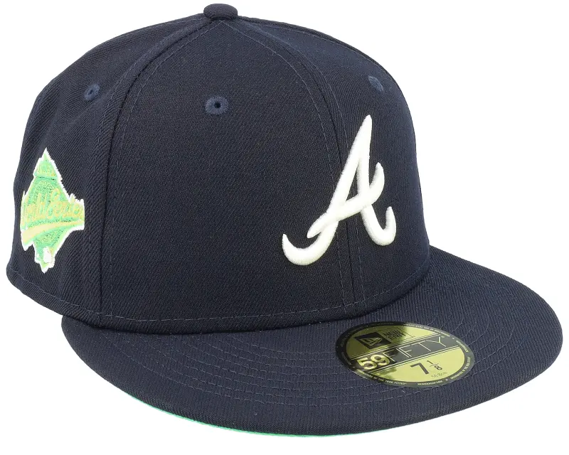 New Era Atlanta Braves 59FIFTY Citruspop Navy Fitted online