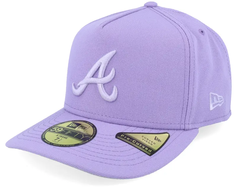 New Era Atlanta Braves 59FIFTY Color Pack Purple A-frame Fitted online