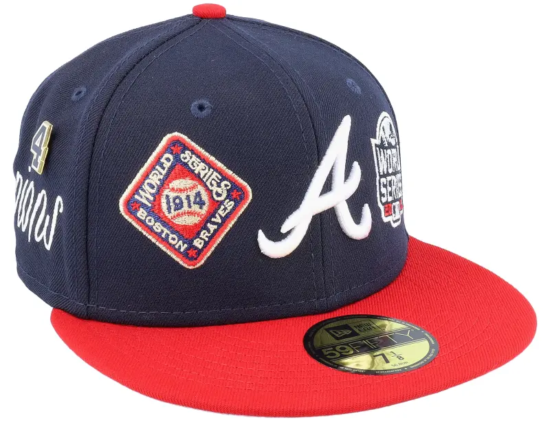 New Era Atlanta Braves 59FIFTY Historic Champs Navy/Red Fitted online