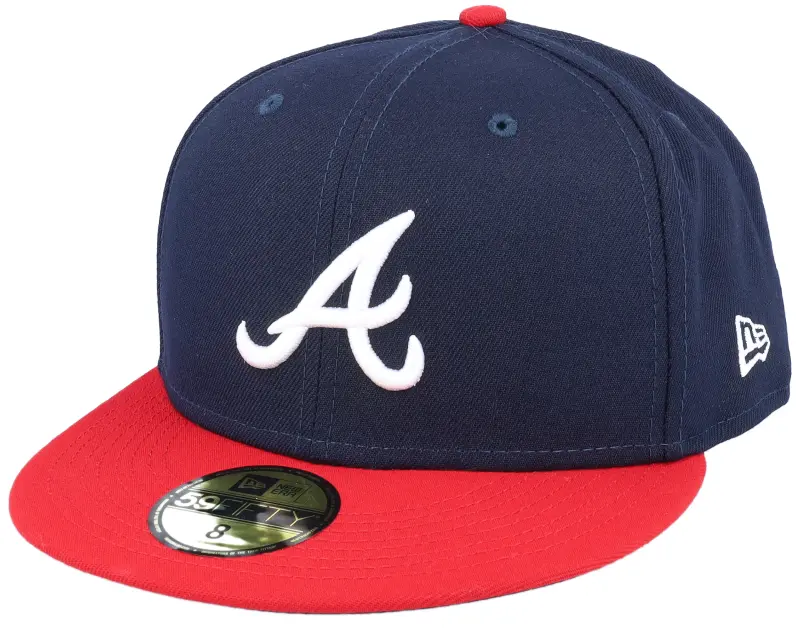 New Era Atlanta Braves Authentic On-Field 59Fifty Navy/Red Fitted online
