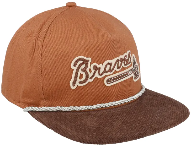 New Era Atlanta Braves Corduroy Golfer Brown/Pine Snapback online