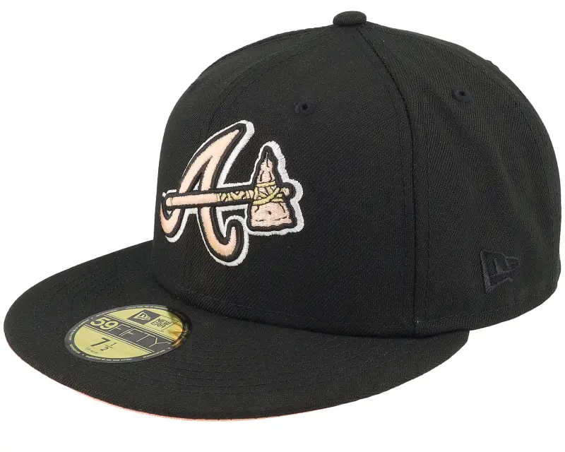 New Era Atlanta Braves Echo 59FIFTY Black/Peach Fitted online