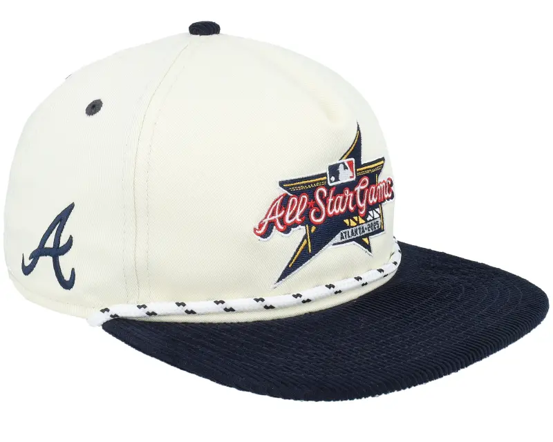 New Era Atlanta Braves Golfer Corduroy G1 MLB Chrome/Navy Snapback online