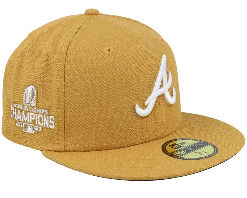 New Era Atlanta Braves Lemon Cheesecake 59FIFTY World Series 2021 Tan Fitted online